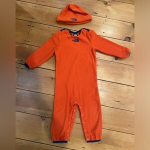 The North Face infant fleece one piece 12-18 months